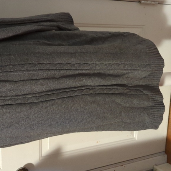 Serra XL gray grey turtleneck sweater dress knee length warm - Picture 4 of 11